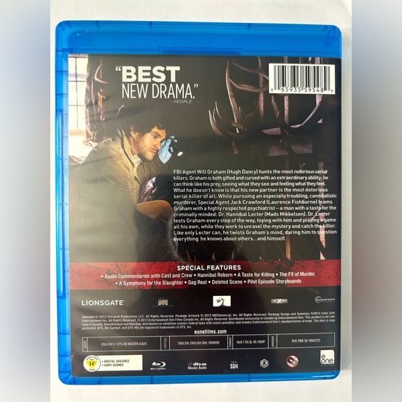 Hannibal - Season 1 Blu Ray - Like New 🔪🥩 - Picture 2 of 4